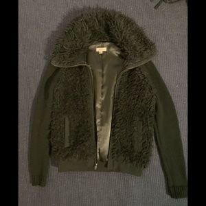 Barneys New York Fur zippy jacket